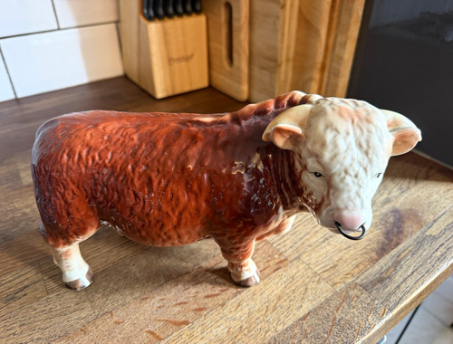 Melba ware 1360 cow figurine - ware,