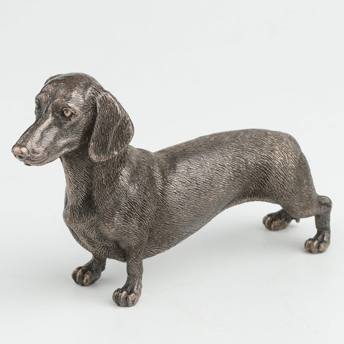 Dachshund cold cast bronze - bronze, dog