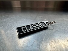 Double Sided Classic Custom Number Plate Keyring Any Text Car Bike Personalised