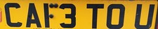 Mobile cafe number plate. Suitable for mobile coffee van (Cafe to You / Cafe2U)