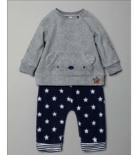 Baby boy grey fleece teddy - boy,