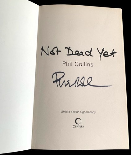 Signed phil collins not - signed,