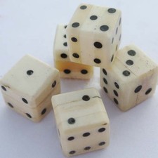 Hand Crafted Cattle Bone Dice