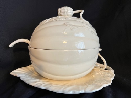Vintage royal creamware - vintage, soup