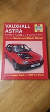 VAUXHALL ASTRA MK3 1991-98 HAYNES WORKSHOP MANUAL 1832 GOOD CLEAN COND FREE P&P