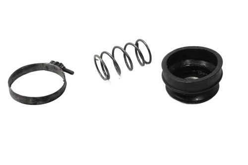 Rubber boot spring clamp