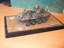 FORCES OF VALOR-US.LAV 25  WITH DIORAMA BASE,(1/32 SCALE)