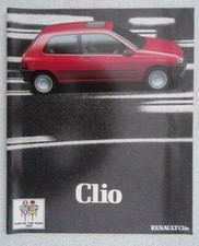 Renault Clio Extra Large Prestige Brochure 1991 -RL, RN, RT.Car of Year.40 pages