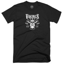 Beard & Axes T Shirt Vikings Clothing Nordic Norse Pagan Warrior Thor Odin Top