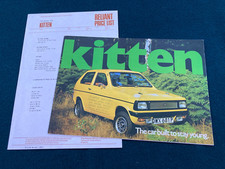 Reliant Kitten Brochure, specs