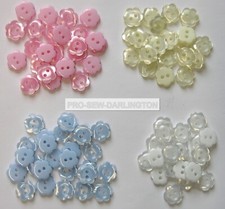 Baby Flower Buttons ( Choice Of Size & Quantity & Colour ) Knitting Cardigans