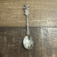 JO alpacca Working Windmill Souvenir Spoon.