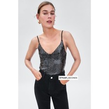 Zara Womens black silver