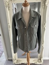 Next Khaki Denim Jacket Size