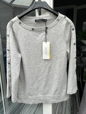 New Ladies Karen Millen Grey Jumper Studded UK Medium RRP £90