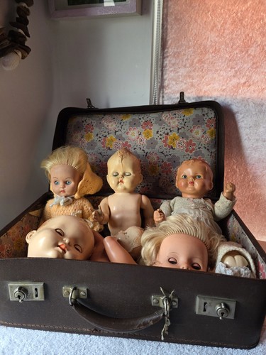 Vintage pattern suitcase with - pattern,