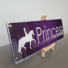 Purple and White design horse