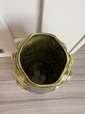 Sylvac England 4299 Ceramic Vase  Design 8 inch Green Glazed harmony swirls 