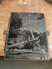 Vintage Copper Printing Plate Of THE SHELL, By Plane X-100