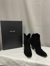Yves Saint Laurent Black Suede