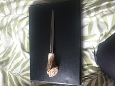 Carved Antler Horn Letter Opener 24.5 cm