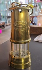 Vintage Collectable Brass Miners Mining Lamp - Hockley Lamp & Limelight Company