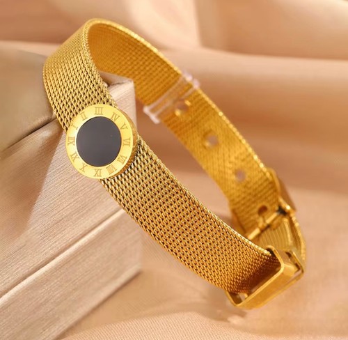 Gold mesh bracelet - mesh, roman