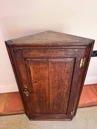 Antique georgian oak corner - georgian,