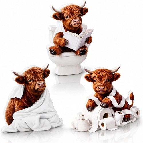 Highland cow ornaments - highland,