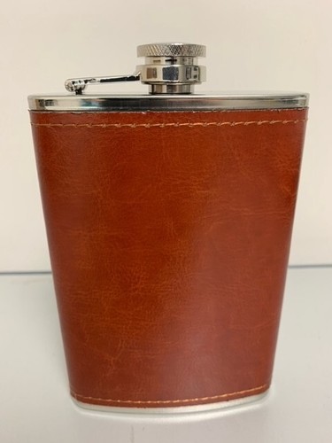 Leather bound 9oz stainless - leather,