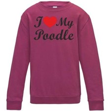 I Love My Poodle Dog Kids