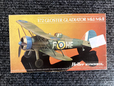 HELLER 1:72 GLOSTER GLADIATOR MkI/MkII model kit, complete, sealed bags