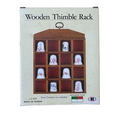 Wooden thimble rack display - wooden,