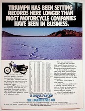 Triumph Vintage Magazine Ad