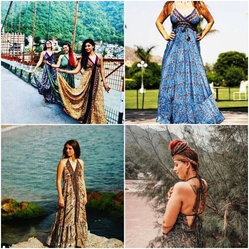 Assorted silk dress - silk, wholesale