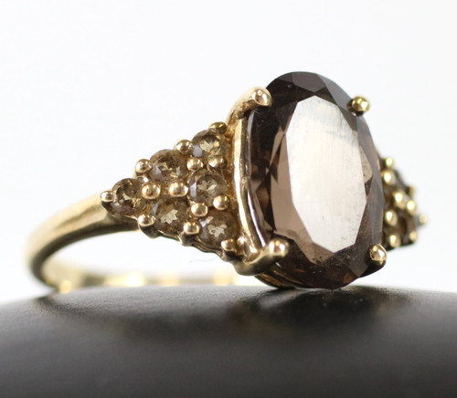 Carat gold smoky quartz - 9,