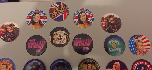 Wwf wrestling novelty pin - wwf,