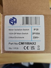 100A ELECTRICITY METER ISOLATOR SWITCH - 2 POLE