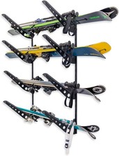 StoreYourBoard Adjustable Ski Storage Rack, Wall Mount Organizer 