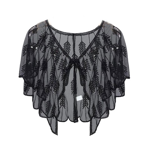 1920s sequin shawl wraps - sequin,
