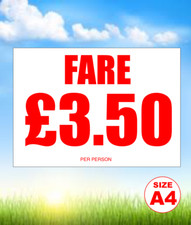 A4 £3.50 foamex sign, fun