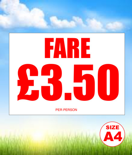 Foamex sign fun - a4, £3.50