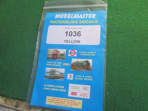 Modelmaster waterslide decals - waterslide,