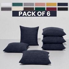 Stripe Velvet Throw Decorative