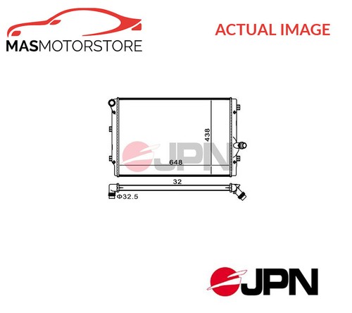 Engine cooling radiator - engine, jpn