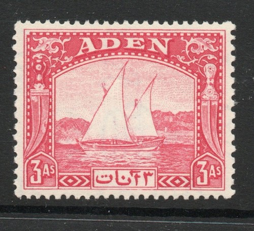 Aden 1937 dhows carmine - 1937, 3a