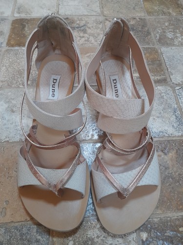 Dune beige wedge - dune, leather