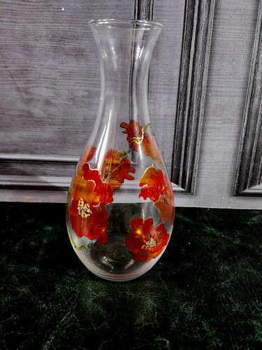 Art glass hand - art, painted