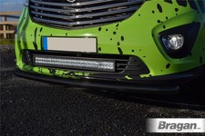 Front Spoiler Bar For Vauxhall Opel Vivaro 2014 - 2019 Bumper Nudge Chin BLACK