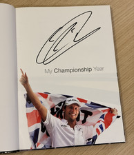 Jenson Button Hand Signed Championship Years Book Formula One Autograph With COA